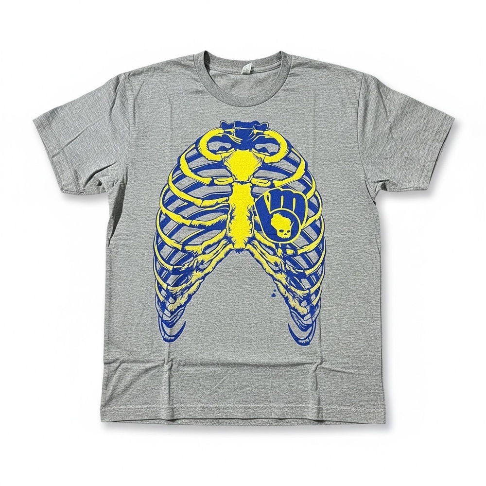 American Apparel Milwaukee Brewers Rib Cage Heather Gray Shirt